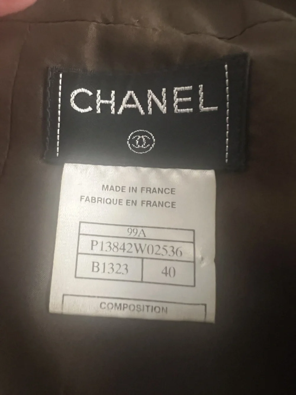 Chanel Brown Cashmere Skirt Autumn ‘99 Size 40